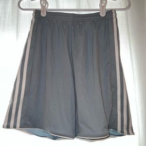 Adidas | grey and white athletic shorts